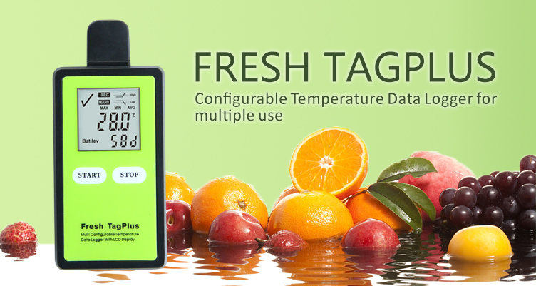 Изображение Купить Логгер температуры Fresh TagPlus(Фреш Таг Плюс),многоразовый, заменяемая батарея, USB, PDF отчет