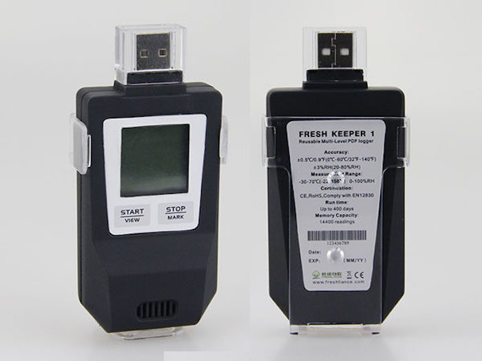 Изображение Логгер температуры и влажности Fresh Keeper 1 USB, PDF (многоразовый, термогигрометр)